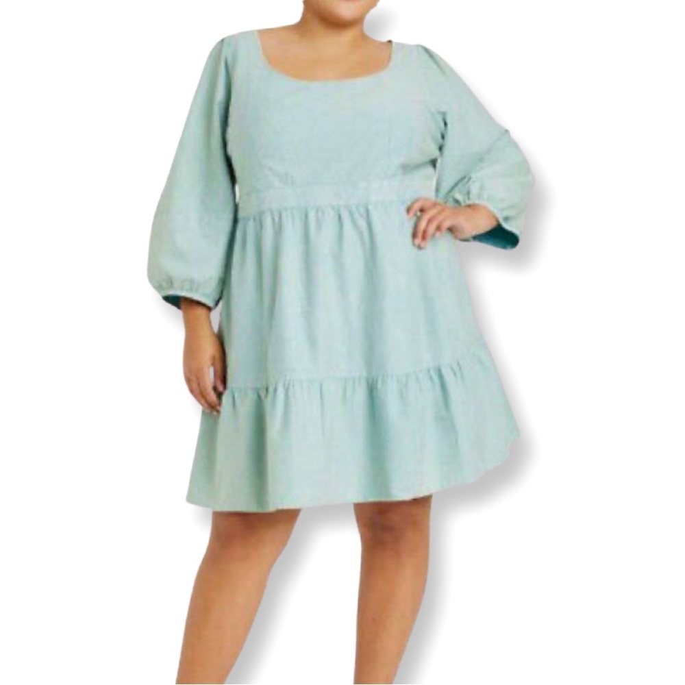 Ava & Viv NWT Teal Dress, size 1X